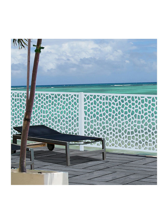 Garden Trellis Mosaic Made of Plastic in White Colour 100x200cm