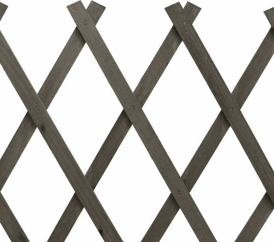 Pliabil Trellis de Grădină din Lemn cu Plasă în Formă de Rom în Culoare Gri 150x150cm 1buc