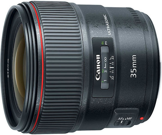 Canon Full Frame Φωτογραφικός Φακός 35mm f/1.4 L II USM Wide Angle για Canon EF Mount Μαύρος