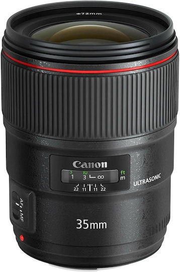 Canon Full Frame Φωτογραφικός Φακός 35mm f/1.4 L II USM Wide Angle για Canon EF Mount Μαύρος