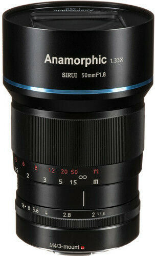 Sirui Crop Φωτογραφικός Φακός Anamorphic 50mm f/1.8 Standard Zoom για Micro Four Thirds (MFT) Mount Μαύρος