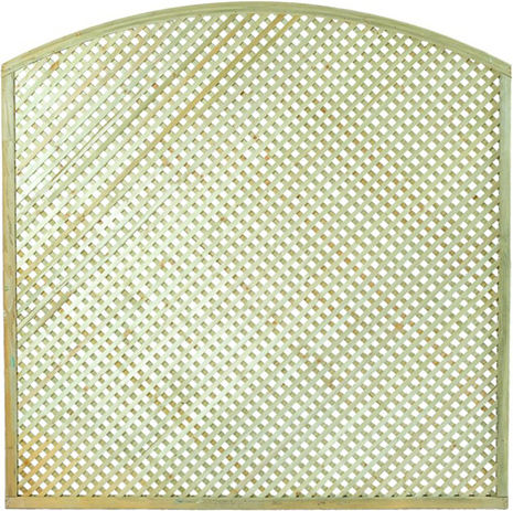 Spalier Gartentürme Diamant Bogen 2x2 aus Holz mit Rhombus Rasterdesign in Beige Farbe 180x120cm