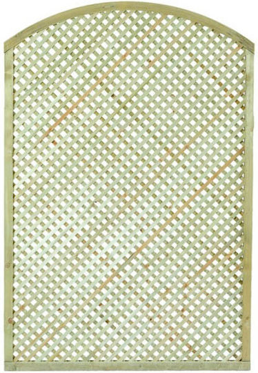 Spalier Gartentürme Diamant Bogen 2x2 aus Holz mit Rhombus Rasterdesign in Beige Farbe 180x120cm