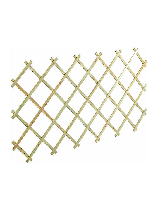 Klappbares Spalier Garten aus Holz mit Rhombus-Rasterdesign in Beige Farbe 200x150cm