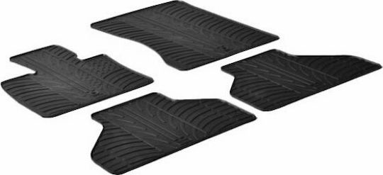 Auto Gs Σετ Μπροστινά και Πίσω Πατάκια 4τμχ για BMW X5 2006-2012 Μαύρα