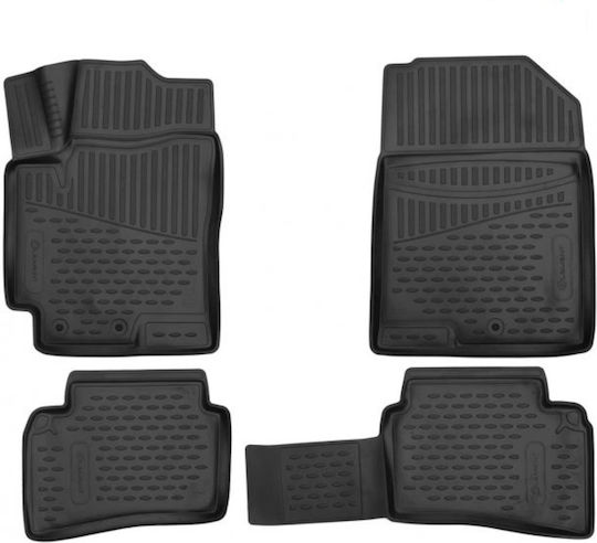 Novline Front Mats 2pcs Tray Type for Volkswagen Crafter 2017 Black