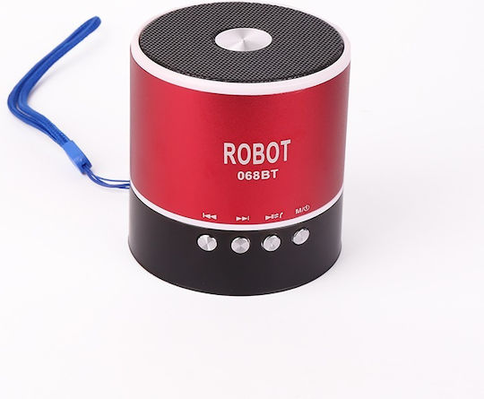 BT 068 Bluetooth Speaker 3W with Radio and Battery Life up to 5 hours Red