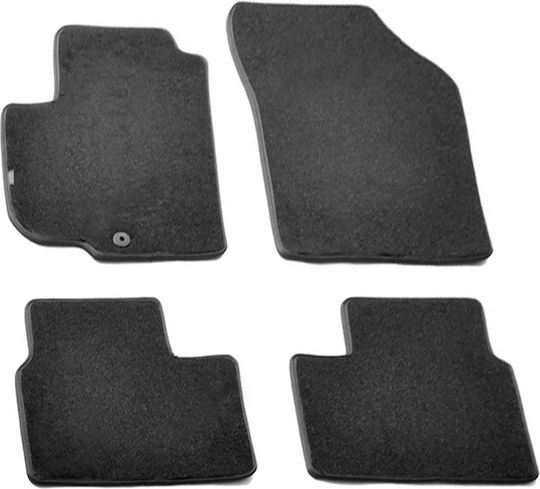 Lampa Set of Front and Rear Mats 4pcs for Fiat Sedici Suzuki Swift Black