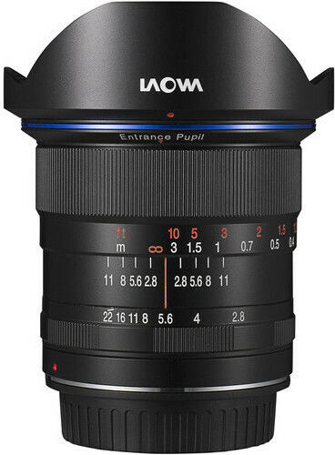 Laowa Crop Фотообектив 12mm f/2.8 Zero-D Широк ъгъл за Никон Ф Монтаж Черен