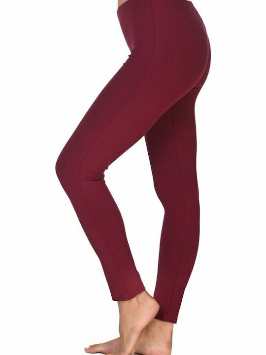Women's Long Training Legging Burgundy