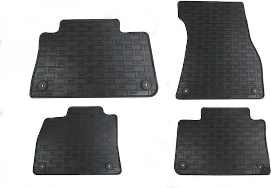 Cik Set of Front and Rear Mats 4pcs for Audi e-tron 2019+ Black