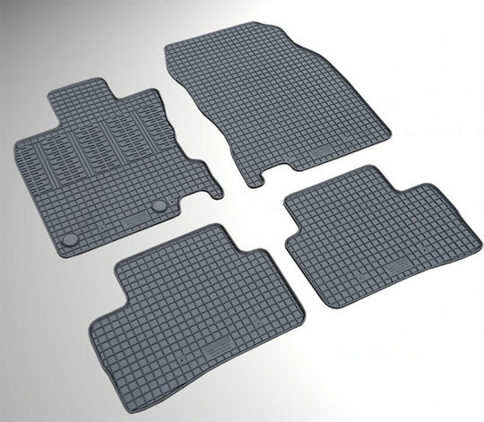 Cik Set of Front and Rear Mats 4pcs for Renault Kadjar 2015 Black