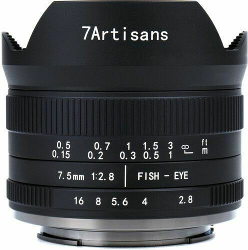 7artisans Medium Format Φωτογραφικός Φακός Photoelectric 7.5mm f/2.8 Mark II Fisheye / Wide Angle για Fujifilm X Mount Black
