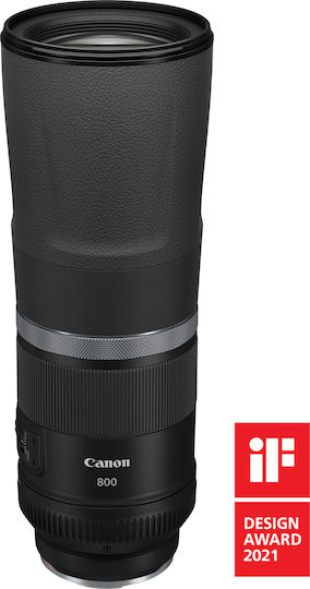 Canon Full Frame Φωτογραφικός Φακός RF 800mm f/11 IS STM Telephoto για Canon RF Mount Μαύρος