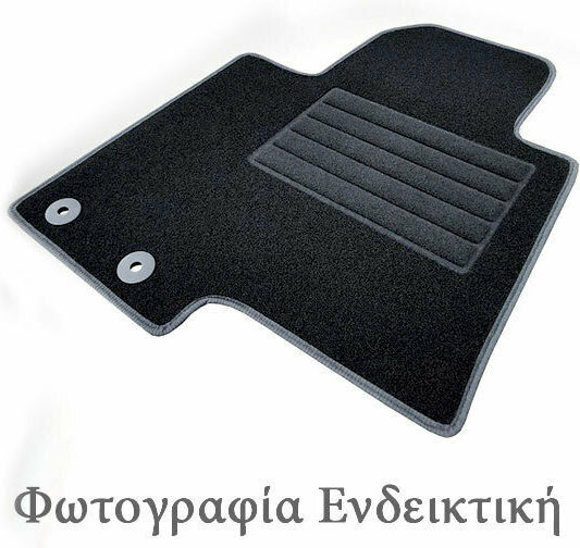 Cik Set of Front and Rear Mats 4pcs for Mercedes-Benz GLC 2015 Black