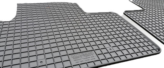 Cik Set of Front and Rear Mats 4pcs for Renault Talisman 2015+ Black