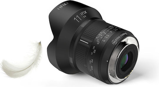 Irix Full Frame Φωτογραφικός Φακός Firefly 11mm f/4.0 Wide Angle για Canon EF Mount Μαύρος