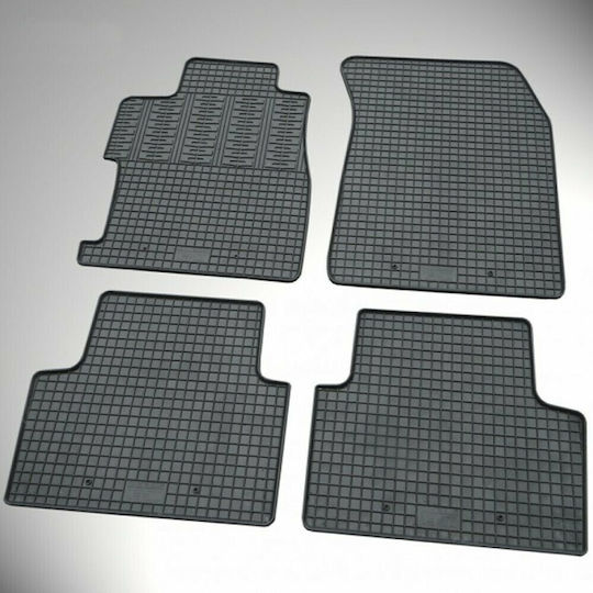 Cik Set of Front and Rear Mats 4pcs for Nissan Leaf 2018+ Black