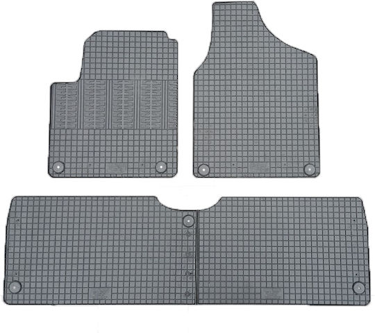 Cik Set of Front and Rear Mats 4pcs for Seat Alhambra 2005-2010 Black