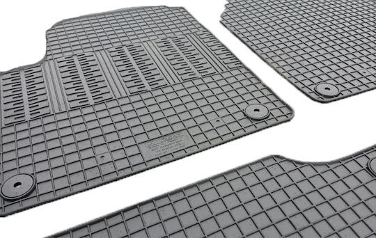 Cik Set of Front and Rear Mats 4pcs for Seat Alhambra 2005-2010 Black
