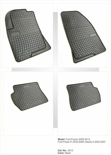 Λαστιχένια Πατάκια Frogum Ford Fusion 2005-2012 Fiesta 2005-2008 Mazda 2 2002-2007 4τμχ