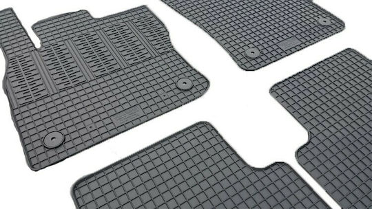 Cik Set of Front and Rear Mats 4pcs for Volkswagen Touran 2015 Black