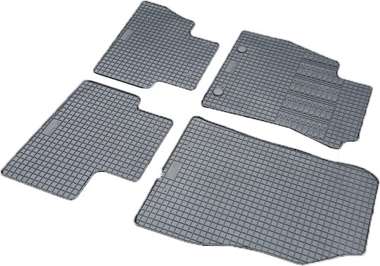 Cik Set of Front and Rear Mats 4pcs for Nissan Juke 2010-2019 Black