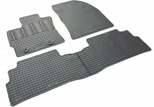 Cik Set of Front and Rear Mats 4pcs for Toyota Verso 2009-2013 Black