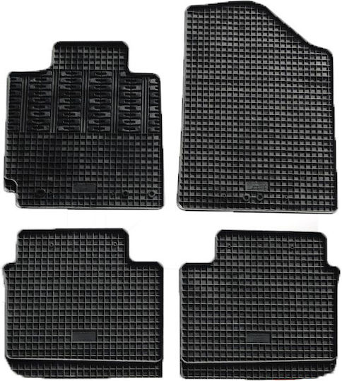 Cik Set of Front and Rear Mats 4pcs for Hyundai Elantra 2007-2011 Black