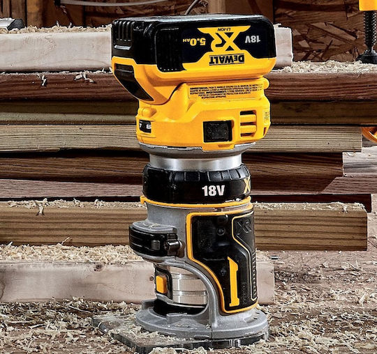 DEWALT Plunge Router 18V Brushless Solo with Speed Control and with Suction System