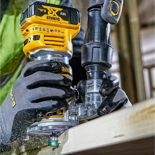 DEWALT Plunge Router 18V Brushless Solo with Speed Control and with Suction System