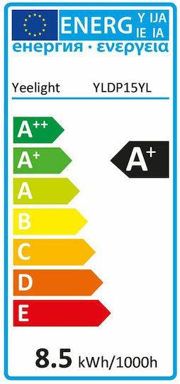 Yeelight Smart Λάμπα LED 8.5W για Ντουί E27 Θερμό Λευκό 800lm Dimmable
