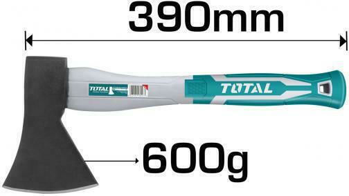 Total THT786006 Axe Shredding Length 39cm and Weight 600gr with Plastic Handle