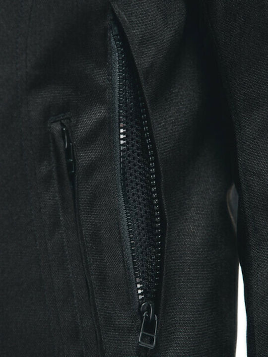 Dainese Veloce D-Dry Winter Men's Motorcycle Jacket Cordura Waterproof Black/Charcoal-Gray/White
