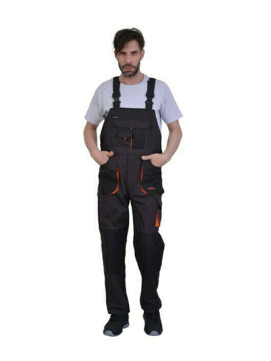 Ergo Canvas Work Coveralls Dungarees Cotton Gray
