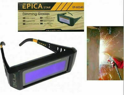 Epica Star Epicastar EP-60340 Welding Glasses with 90x34mm Visual Field Black