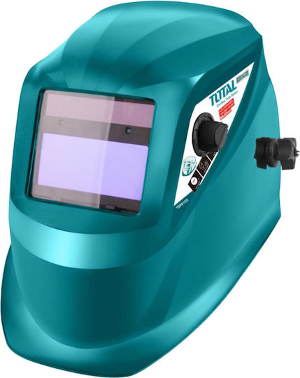 Total Electronic Welding Helmet Optical Field 100x67mm Panoramic Green