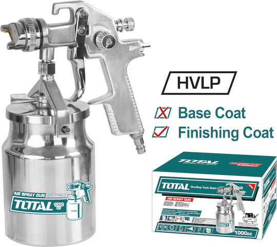 Total TAT11004 Pistol De Vopsit Cu Aer HVLP Sub Tumbler 1.4mm