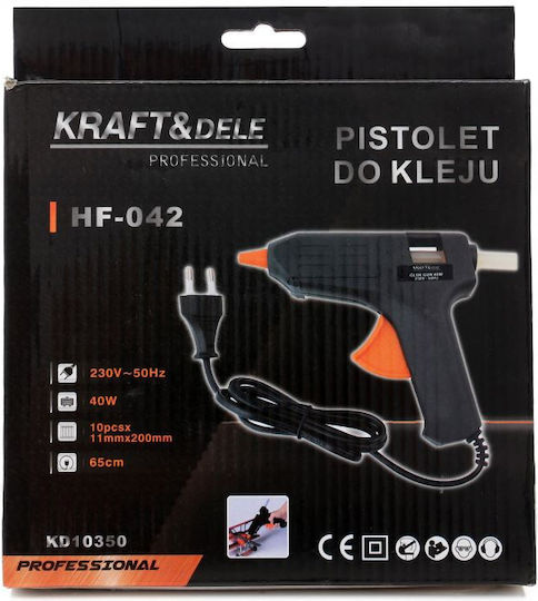 Kraft & Dele KD10350 Pistol de lipit cu adeziv pentru tije de silicon 11mm