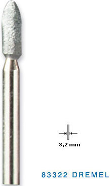 Dremel 83322 Полиращи камъни с малък валче 3.2мм 3бр