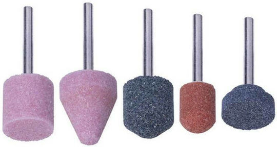 Wolfcraft Grinding Stone with Shaft 5pcs 2142000