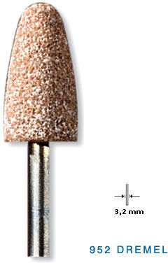Dremel 952 Grinding Stone with Shaft 9.5mm 3pcs 26150952JA