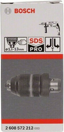 Bosch 2608572212 Τσοκ Ταχείας 1,5 - 13mm με Προσαρμογέα για GBH 2-26 DFR