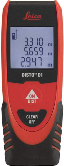 Leica Μέτρο Laser Disto D1 Bluetooth με Εύρος Μέτρησης 0.2m-40m