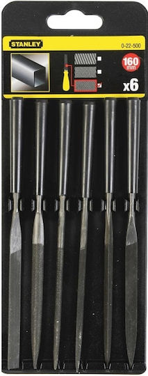 Stanley 0-22-500 Set of Files Without Handle 6pcs