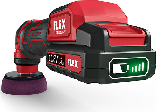 Flex PXE 80 10.8-EC/2.5 Set Ротационен Полираща машина с Регулиране на Оборотите