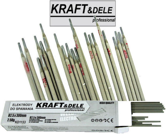 Kraft & Dele Ηλεκτρόδια 2.5mm x 300mm 2.5kg 140τμχ KD1153