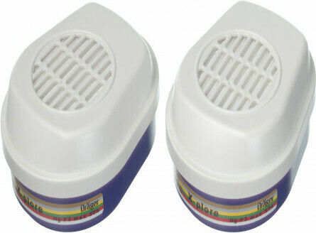Drager Pair of Filters ABEK2 HG P3 R D Mask Filter
