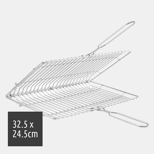 Roller Kappatos Doppelt Grillrost Chrom 32.5cmx24.5cmcm