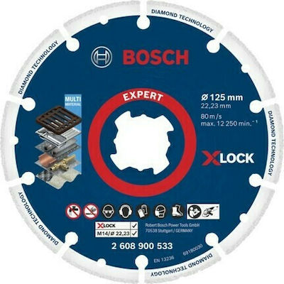 Bosch XLOCK Dia Cutting Slicer/Coarse Grater Disc Metal 125mm 1pcs